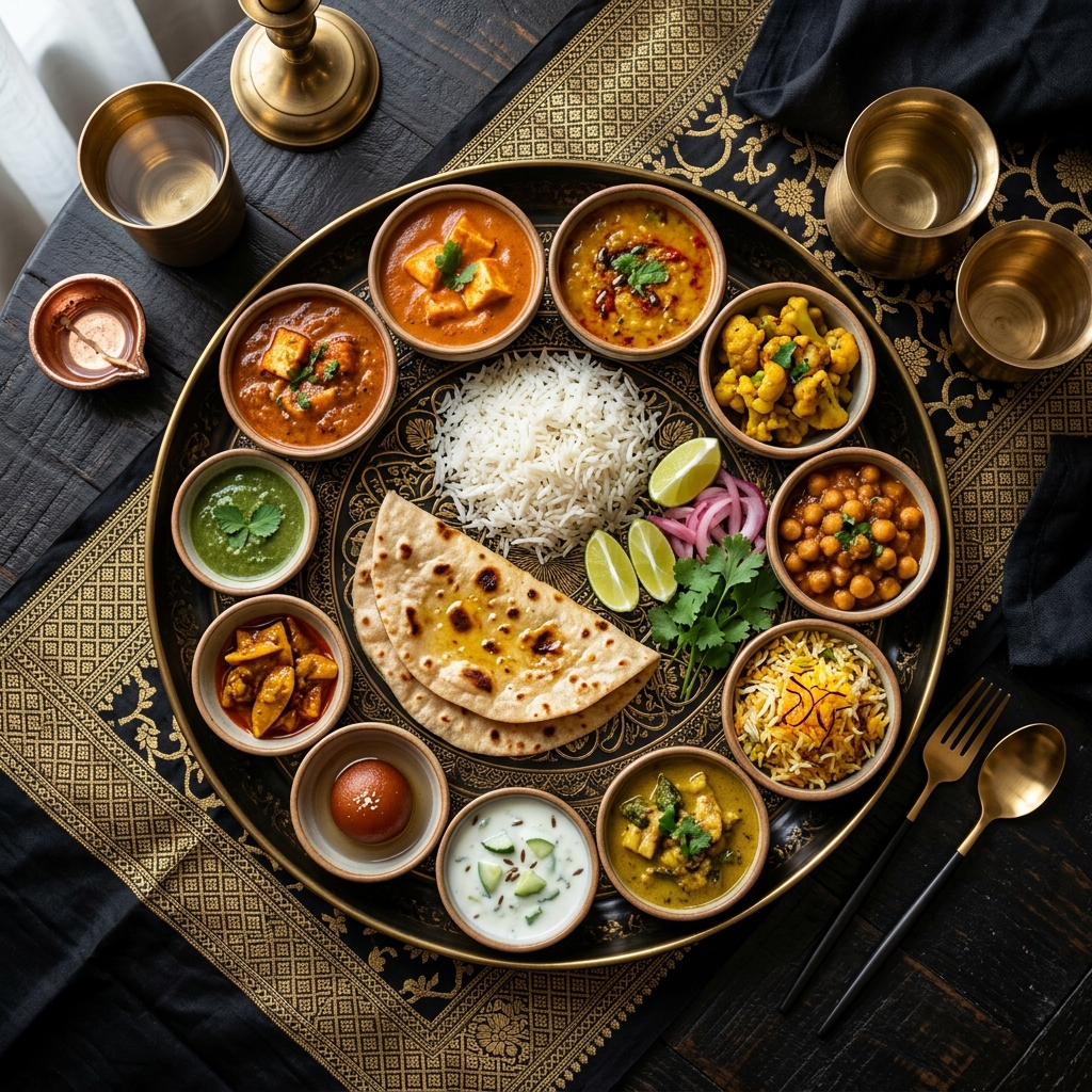 Vegetarian thali meal